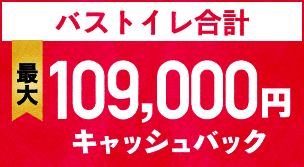 最大109,000キャッシュバック!