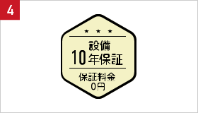 安心の10年保証！保証金0円！